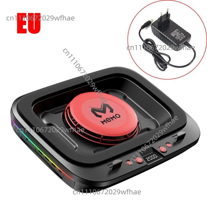 Laptop Cooling Pad - Eswirepro FL08 強力空冷スタンドベースブラケットパッド強力ファン圧力ゲーミングノートパソコンクーラー 12V 電源付き