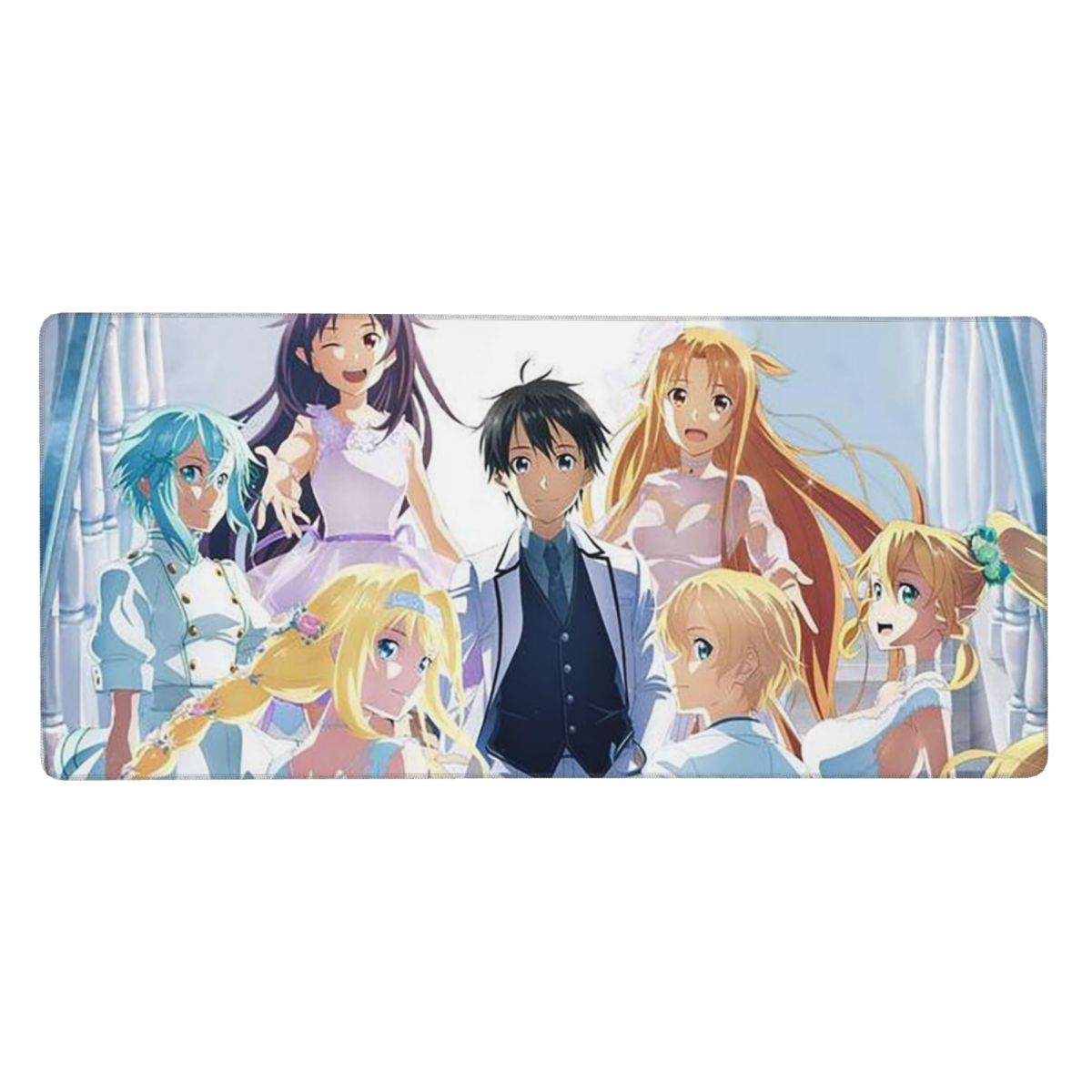 Pc Gaming Online - ソードアート・オンライン結城アスナアニメ大型マウスパッドコンピューターキーボードマウスマットゲームPCラップトップデスクマットオフィステーブルマット