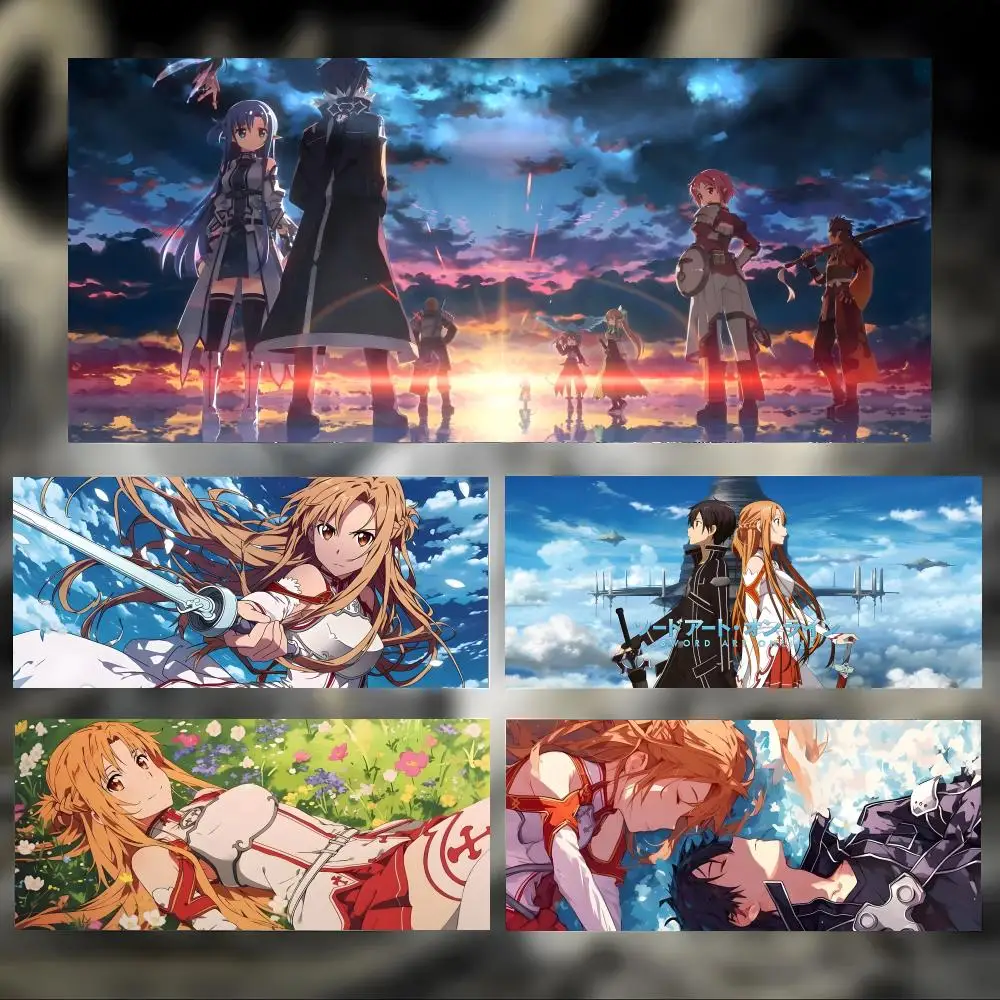 Pc Gaming Online - SFアニメゲーム S-ソードアート・オンライン マウスパッド 大型 厚手 デスクパッド