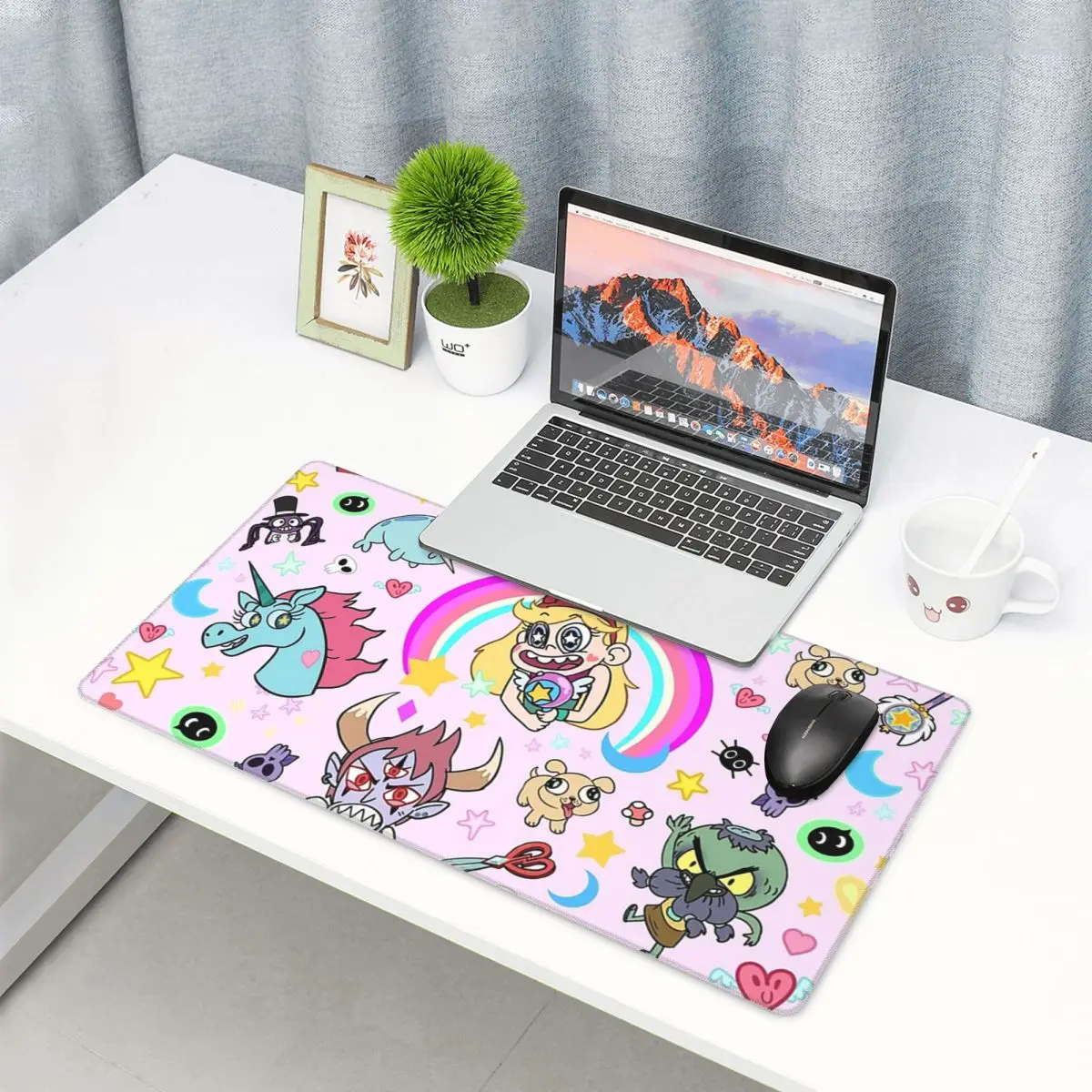 Pc Gaming Vs Laptop Gaming - 大型マウスパッド スターVS悪の勢力！ ブランケットゲーマーPCラップトップマットキーボードコンピューターゲームオフィスアクセサリーデスクマット