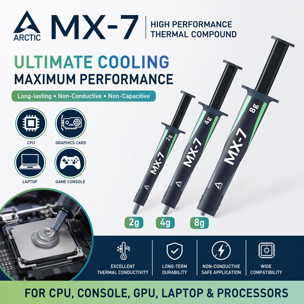 Thermal Paste - ARCTIC MX-7 4G 8G 2G ウルトラパフォーマンス