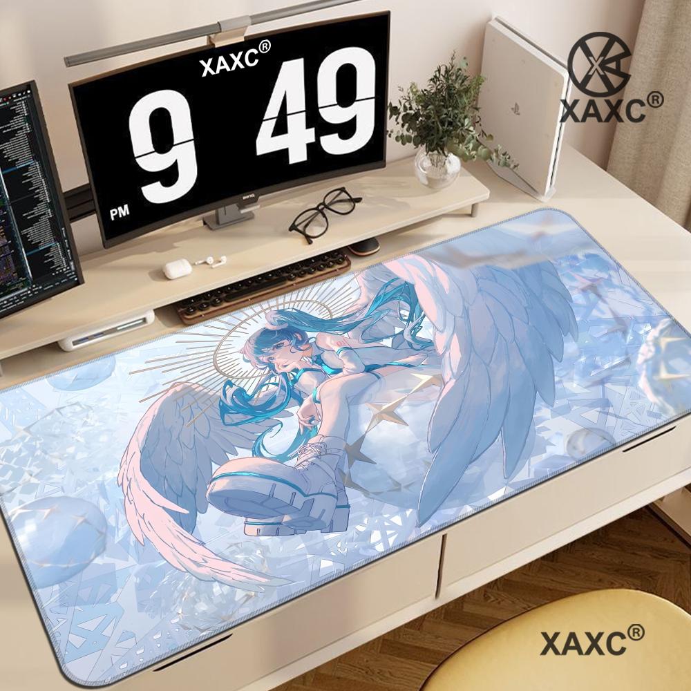 Pc Gaming Hatsune Miku - 大型ゲーミングかわいい女の子マウスパッド初音ミクマウスパッドPCゲーマーデスクマットオフィス装飾ビッグマウスマットEスポーツプレイマット