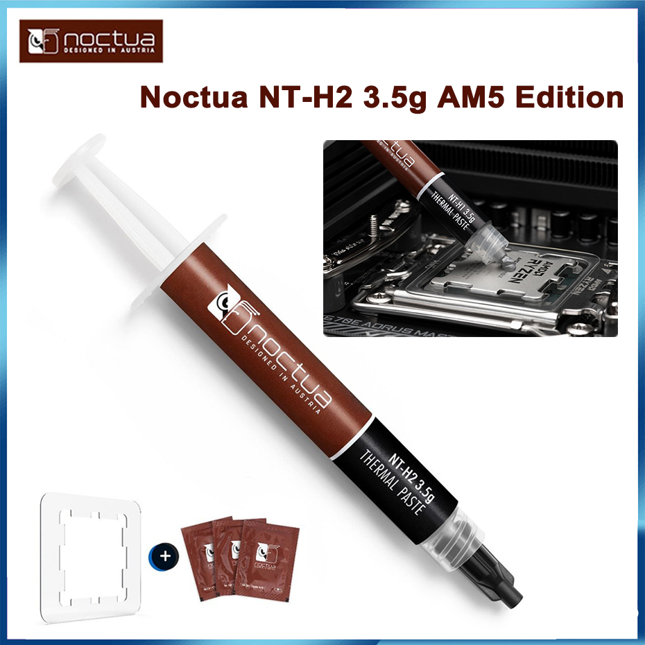 Thermal Paste - Noctua-熱伝導グリースペースト,NT-H1 NT-H2または3.5g,5版,CPU複合用の熱伝導グリースガード