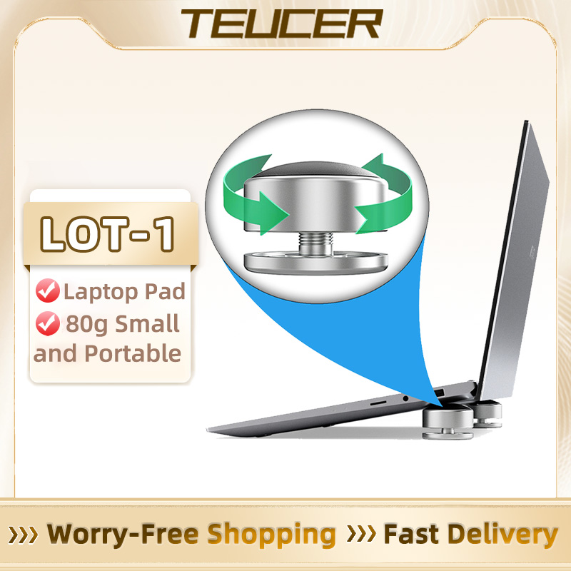 Laptop Cooling Pad - Teucer-ラップトップスタンド,調整可能な冷却ベース,Macbook用滑り止めブラケット,バッチ1
