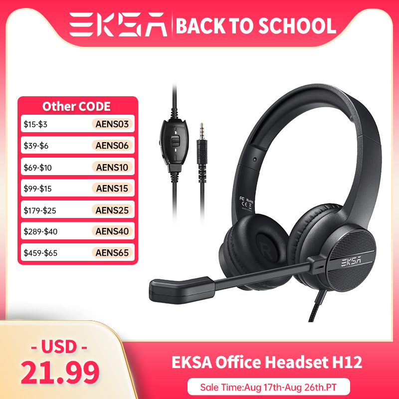 Pc Gaming Online - マイク付き有線ヘッドセットeksah12,PC/PS4/xbox用,ゲーム用ヘッドセット,3.5mm,on-ear,centre/Traffic/office