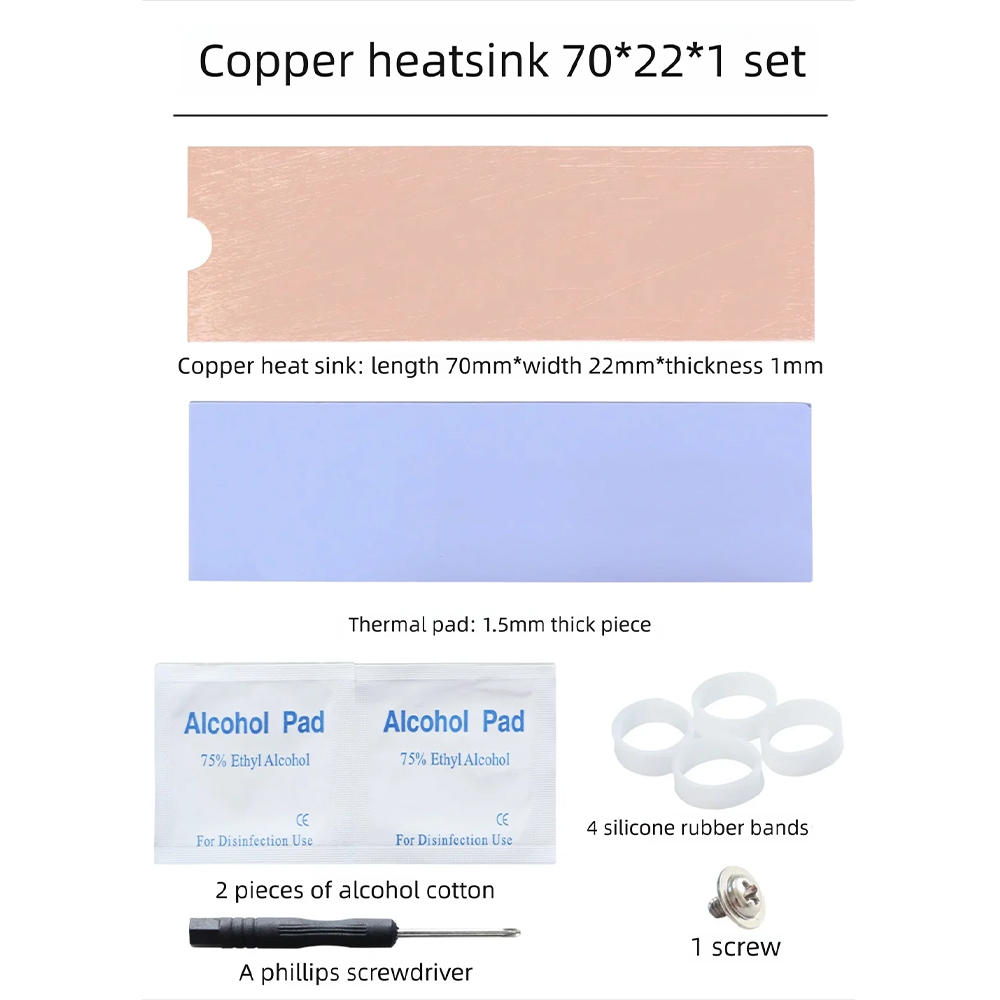 M.2 SSD ヒートシンク NVMe NGFF 用 純銅ヒ - Laptop Cooling Pad のレビューと価格