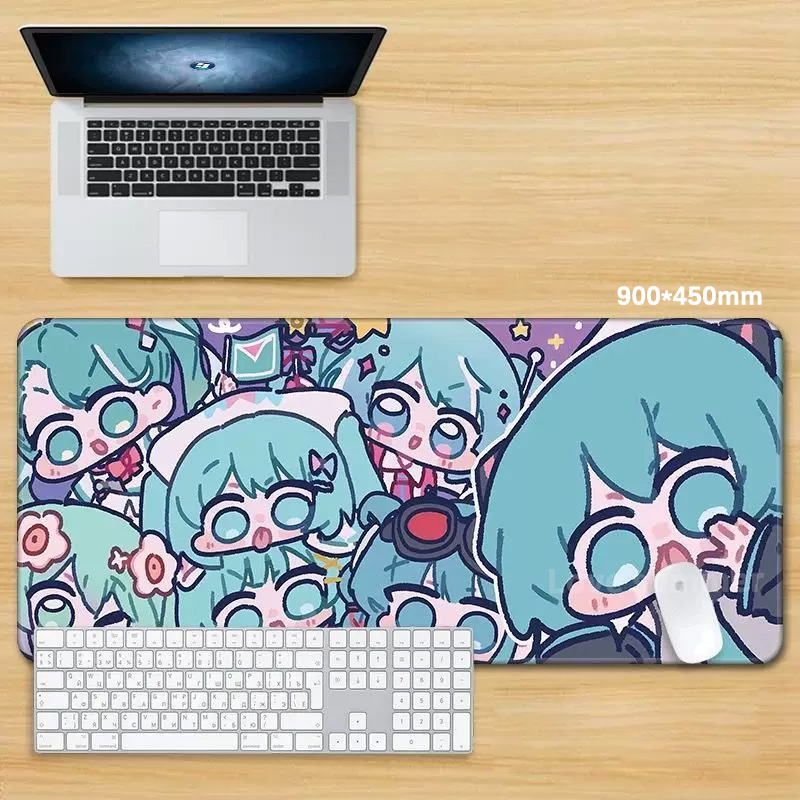 アニメマウスパッドゲーマーキーボードパッドデスク H-初音ミ - Pc Gaming Hatsune Miku のレビューと価格