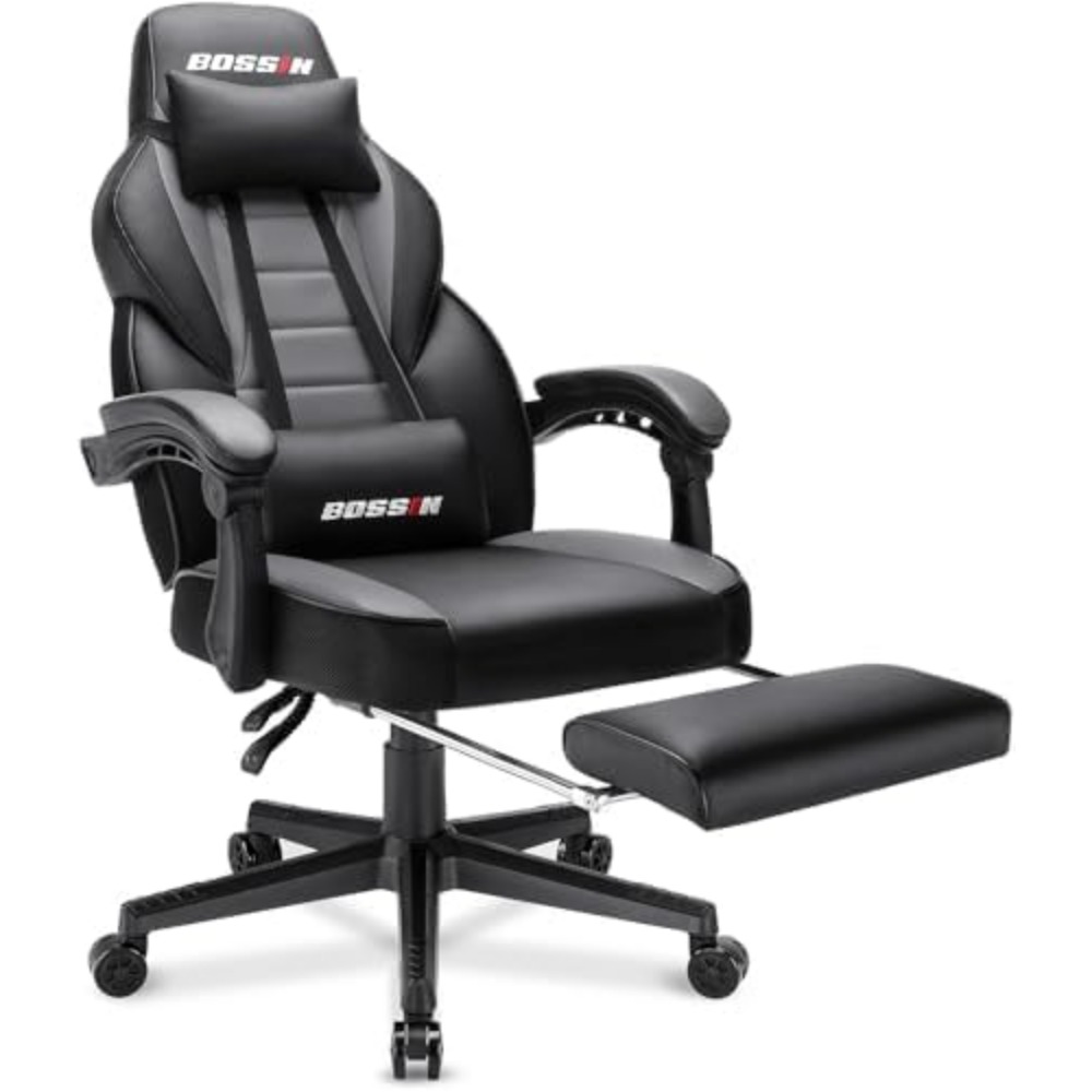 人間工学に基づいた頑丈なゲーミングチェア（マッサージ機能、フ - Gaming Chair のレビューと価格