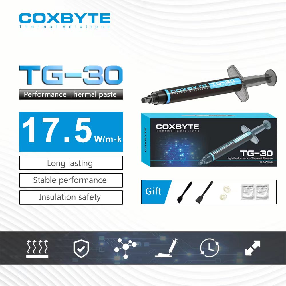 Coxbyte 17.5W/mk サーマルペースト TG-3 - Thermal Paste のレビューと価格