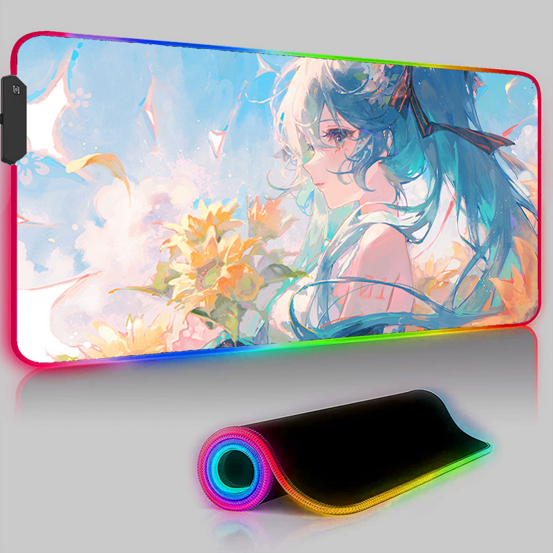 Kawaii-女の子用HDマウスパッド,コンピューターアクセ - Pc Gaming Hatsune Miku のレビューと価格