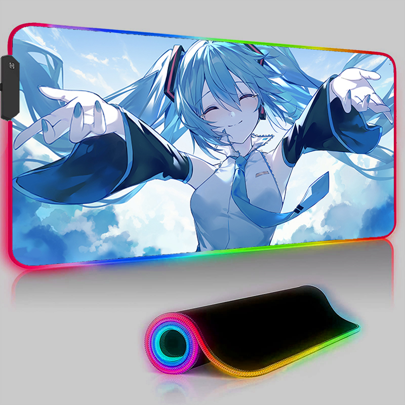 Kawaii-女の子用HDマウスパッド,コンピューターアクセ - Pc Gaming Hatsune Miku のレビューと価格