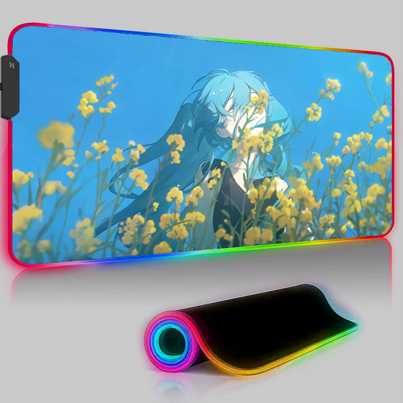 Kawaii-女の子用HDマウスパッド,コンピューターアクセ - Pc Gaming Hatsune Miku のレビューと価格