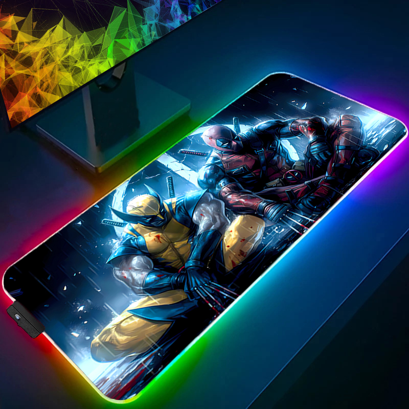 LED マウスパッドゲーミングバックライトロックエッジアニメ - Pc Gaming Upgrades のレビューと価格