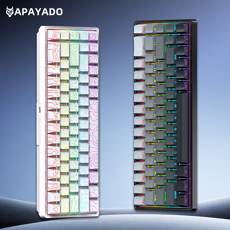 APAYADO A68 有線メカニカルキーボード ホットスワ - Anti-Ghosting Keyboard のレビューと価格