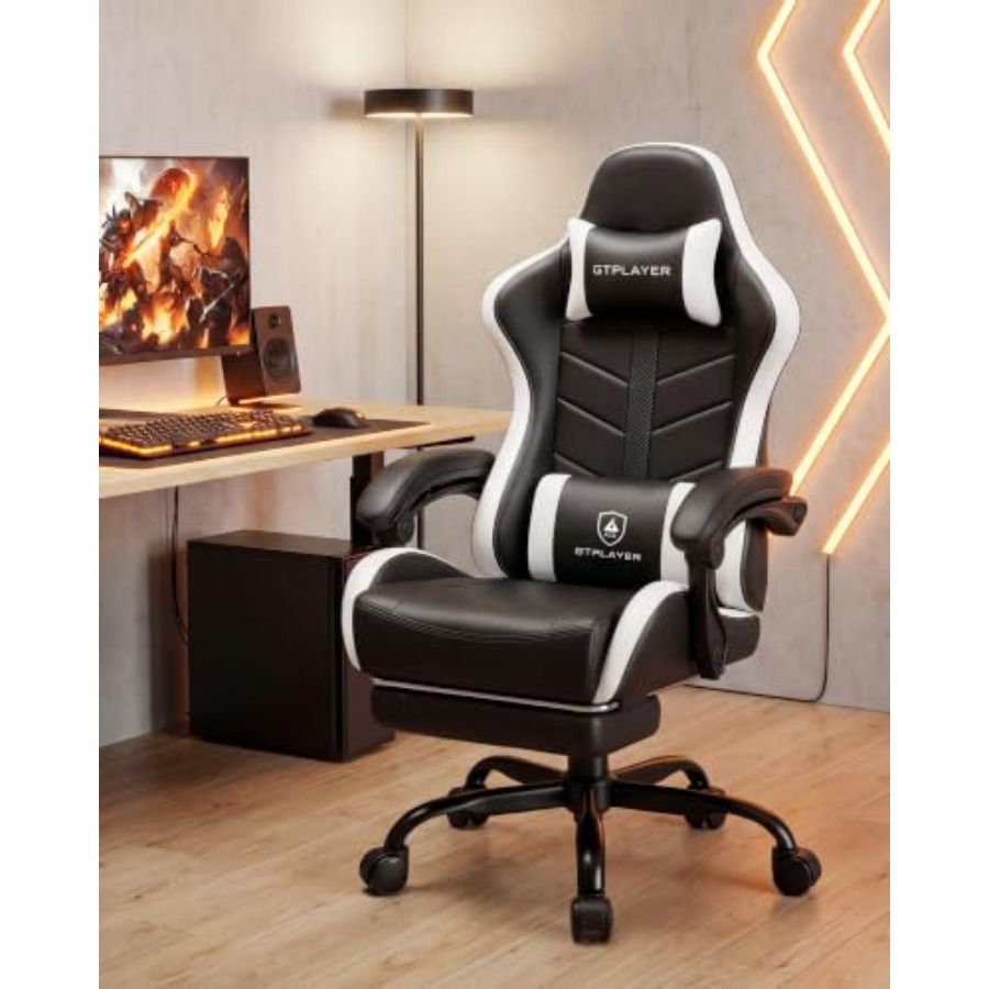 大人用ゲーミングチェア、フットレスト付き人間工学に基づいたコ - Gaming Chair のレビューと価格