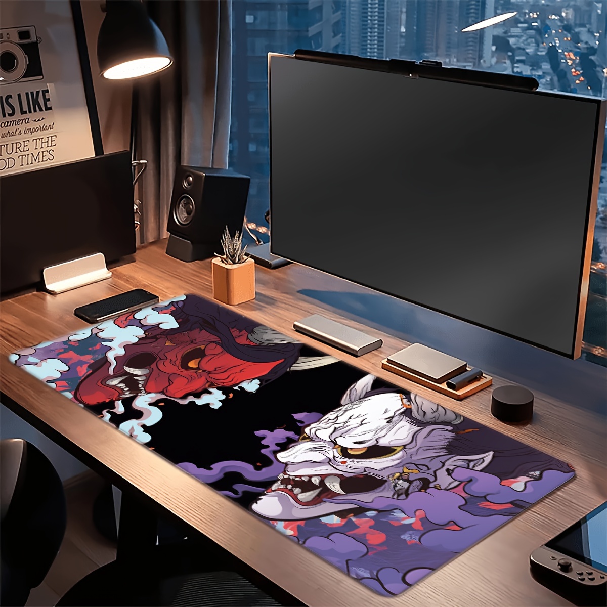 VIKAMA 日本の般若鬼面マウスパッド 滑り止めテーブルパ - Anti-Ghosting Keyboard のレビューと価格