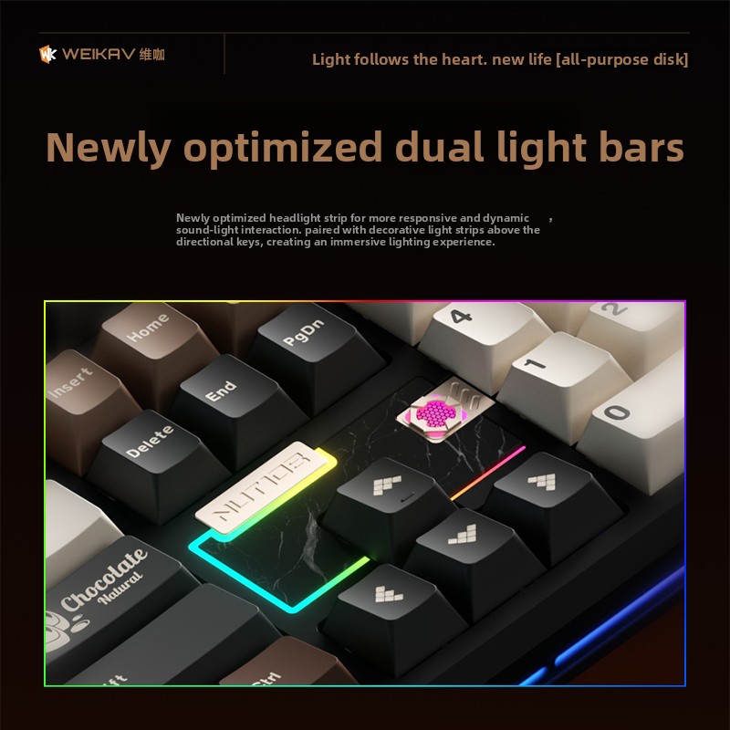 WEIKAV NUT108 メカニカルキーボード アルミ合金 - Pc Gaming Upgrades のレビューと価格