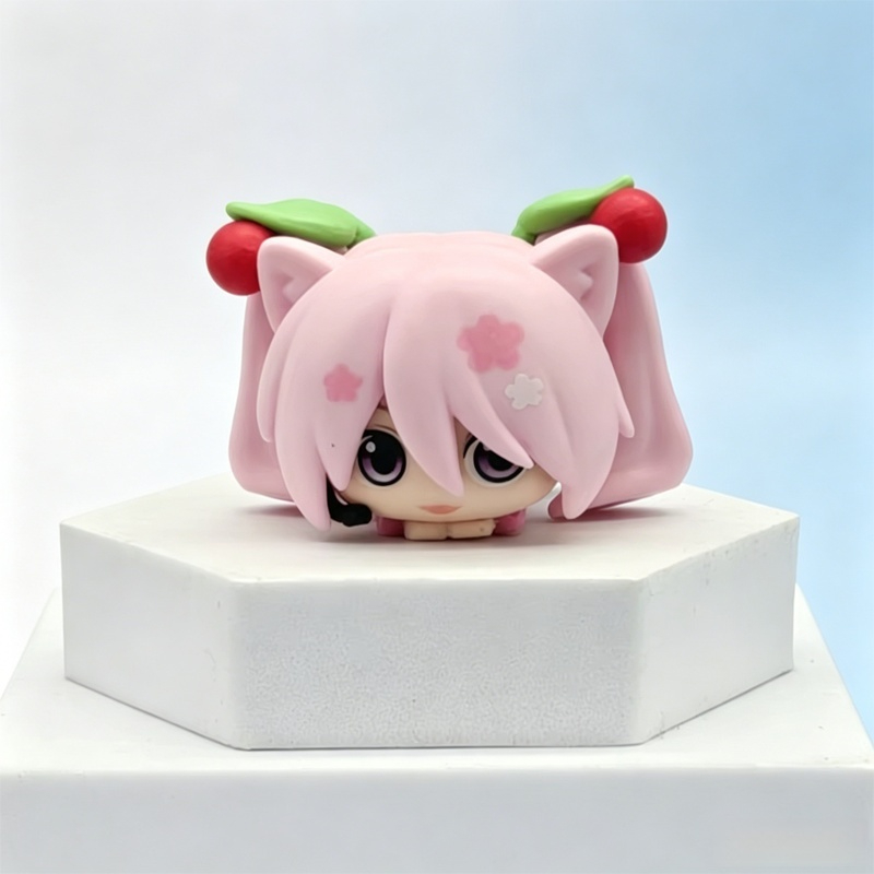 在庫あり6種類 可愛い猫型初音ミクフィギュアセット PVCミ - Pc Gaming Hatsune Miku のレビューと価格