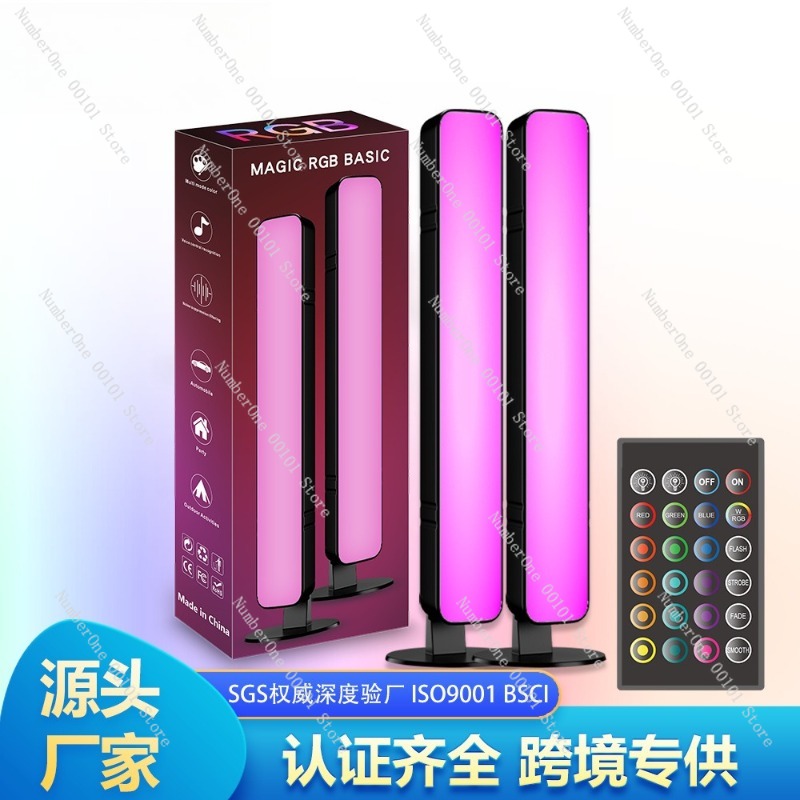 RGB ゲーミング寝室雰囲気ランプデスクトップサウンドピック - Pc Gaming Desk のレビューと価格