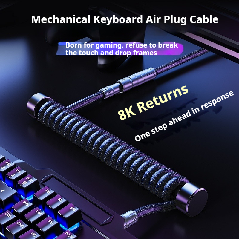 Eary 1.2m コイル状キーボードケーブル USB to - Pc Gaming Upgrades のレビューと価格