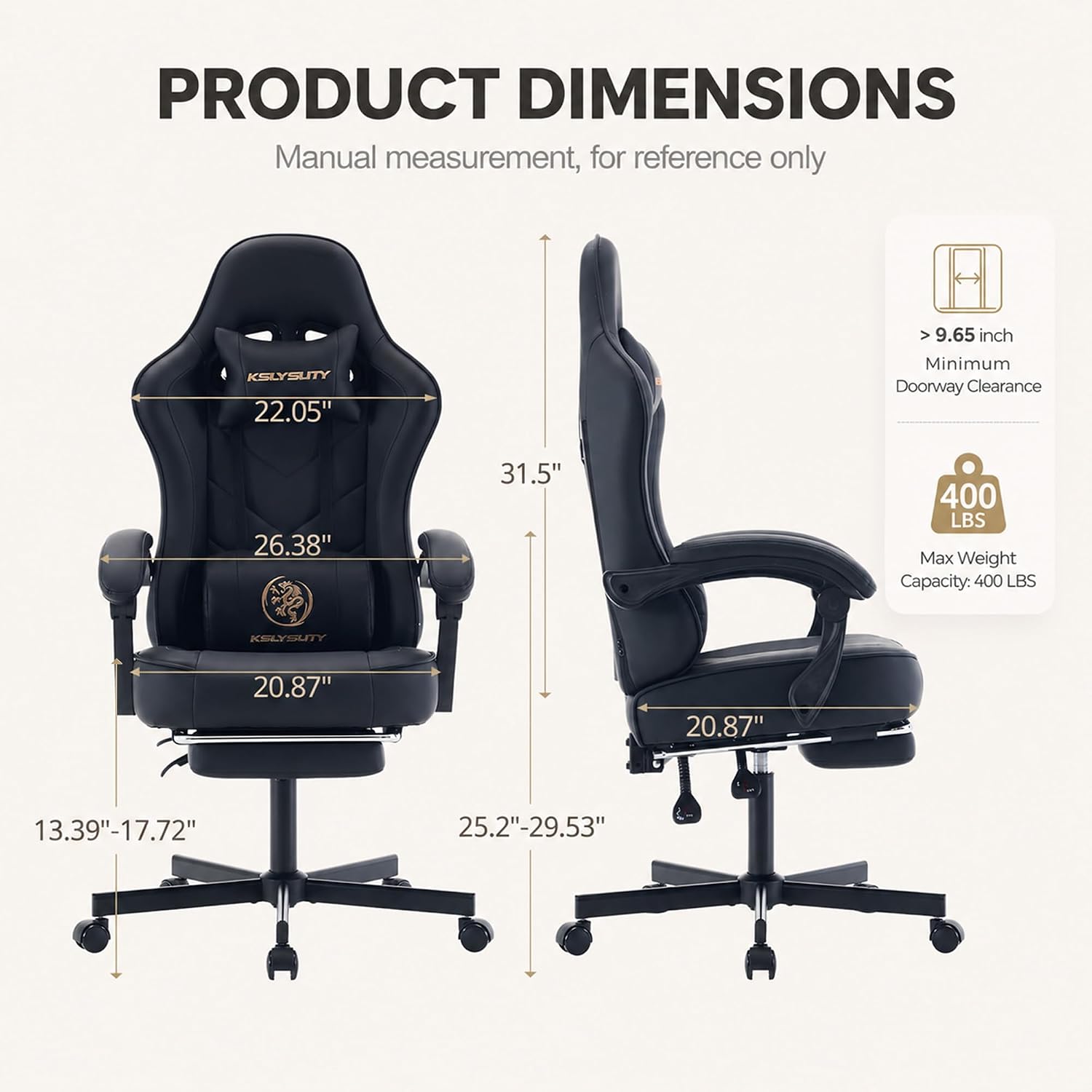 大人用オフィスデスクコンピューターゲームチェア、マッサージ機 - Gaming Chair のレビューと価格