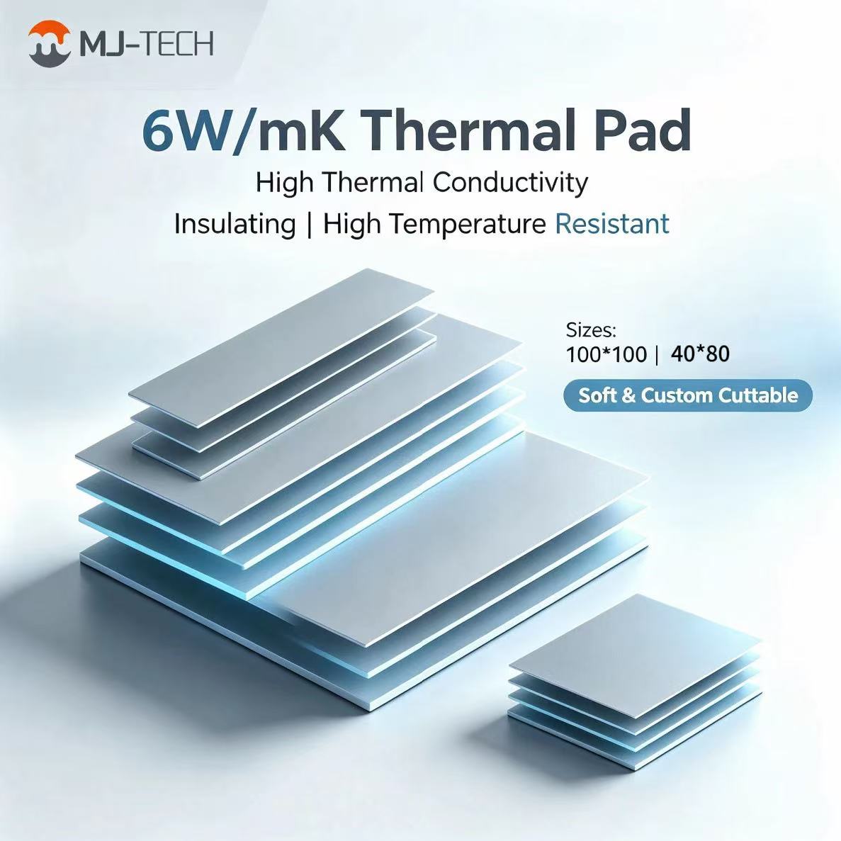 MJ-TECH 6W/mK サーマルパッド非導電性シリコン冷 - Laptop Cooling Pad のレビューと価格