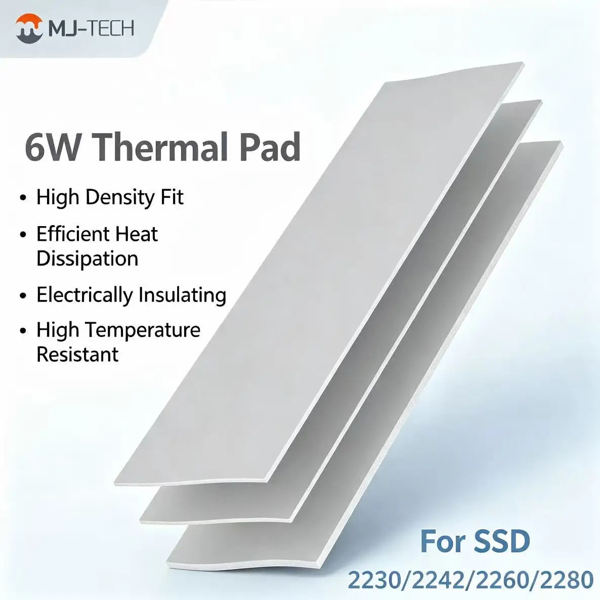 MJ-TECH 6W/mK サーマルパッド非導電性シリコン冷 - Laptop Cooling Pad のレビューと価格