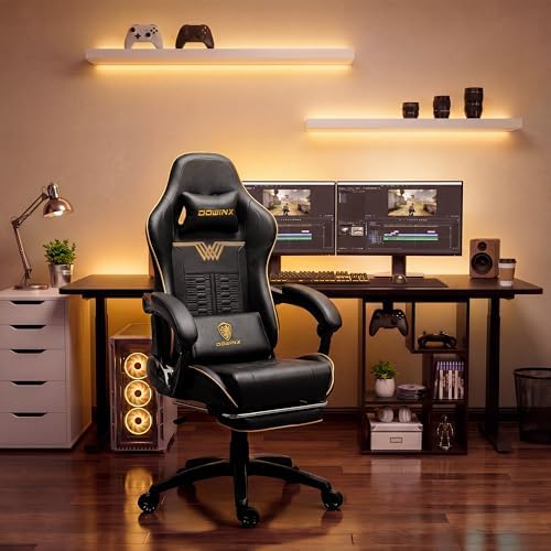 大型で背の高いゲーミングチェア、350ポンド耐荷重、マッサー - Gaming Chair のレビューと価格