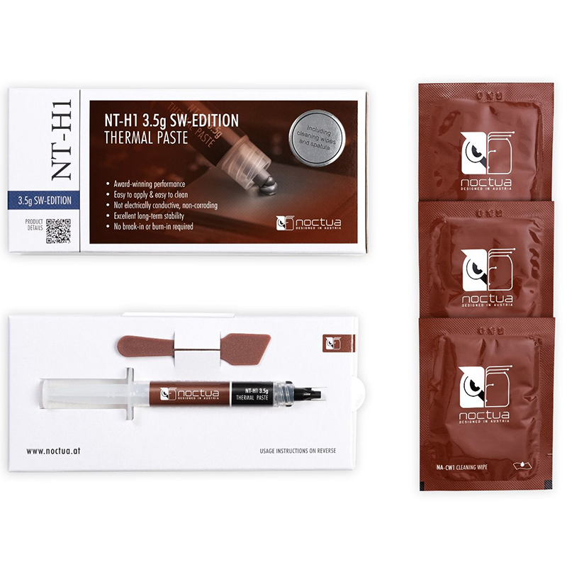 Noctua-熱伝導グリースペースト,NT-H1 NT-H2 - Thermal Paste のレビューと価格