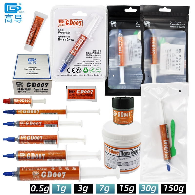 GD007 サーマルグリースペースト石膏ヒートシンクコンパウ - Thermal Paste のレビューと価格