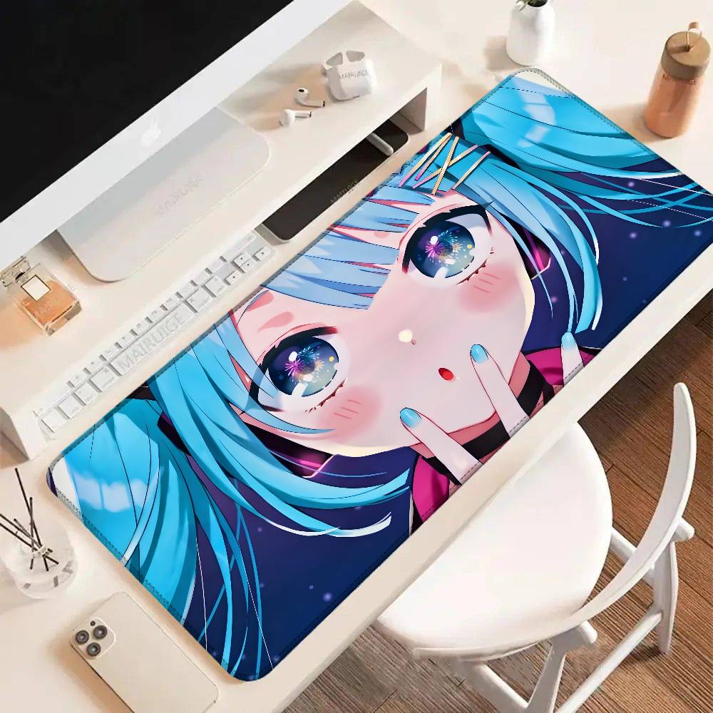 H-ハツネズミクガールマウスパッドゴム製厚手オーバーロックゲ - Pc Gaming Hatsune Miku のレビューと価格