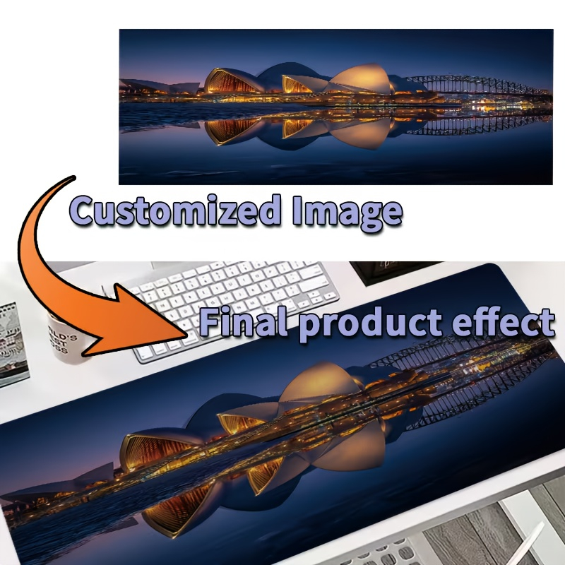 カスタムデザインマウスパッド、写真入り大型デスクマット、ゲー - Pc Gaming Desk のレビューと価格